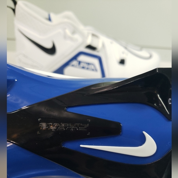 Nike Alpha Menace Pro 3 White Game Royal Blue CT6649-101 Football cleats Men 10 - Picture 7 of 11